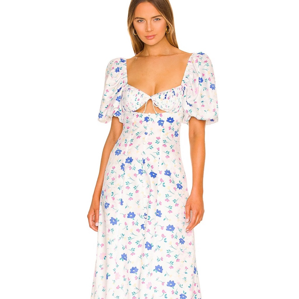 NWT For Love and Lemons Lexy Maxi Dress - S